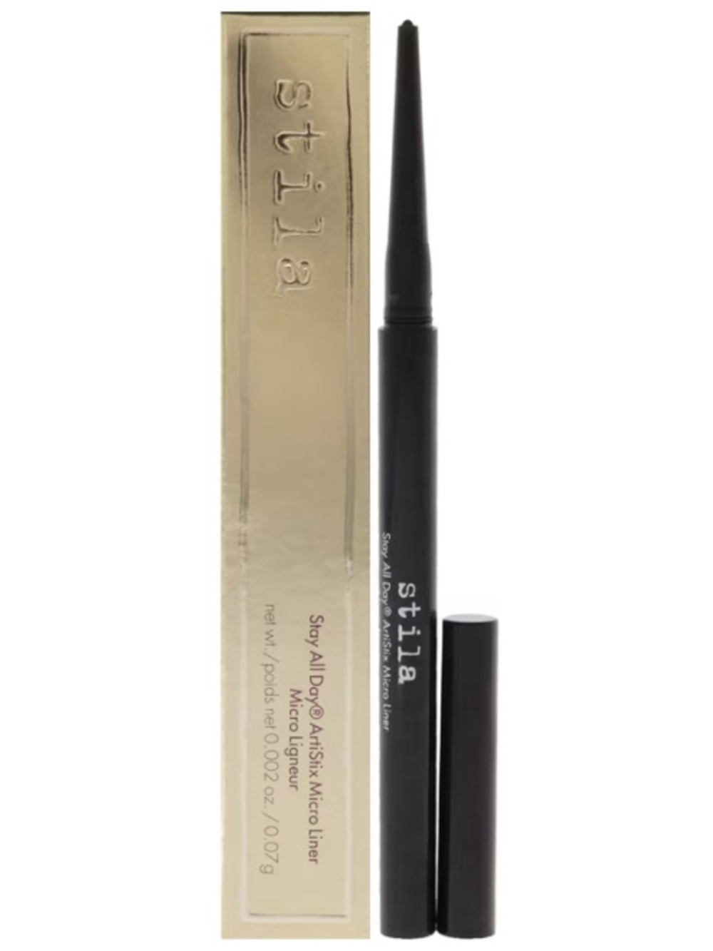 Stila Stay All Day Eyeliner / Waterproof Artistix Micro Liner NiB Matte Black